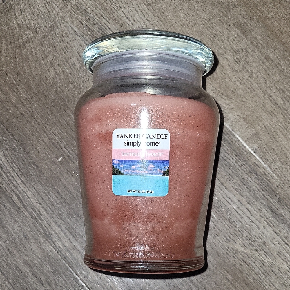 Yankee Candle Simply Home Bermuda Beach Scented Candle - 12oz New